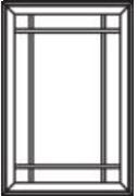 Single Prairie Casement Window