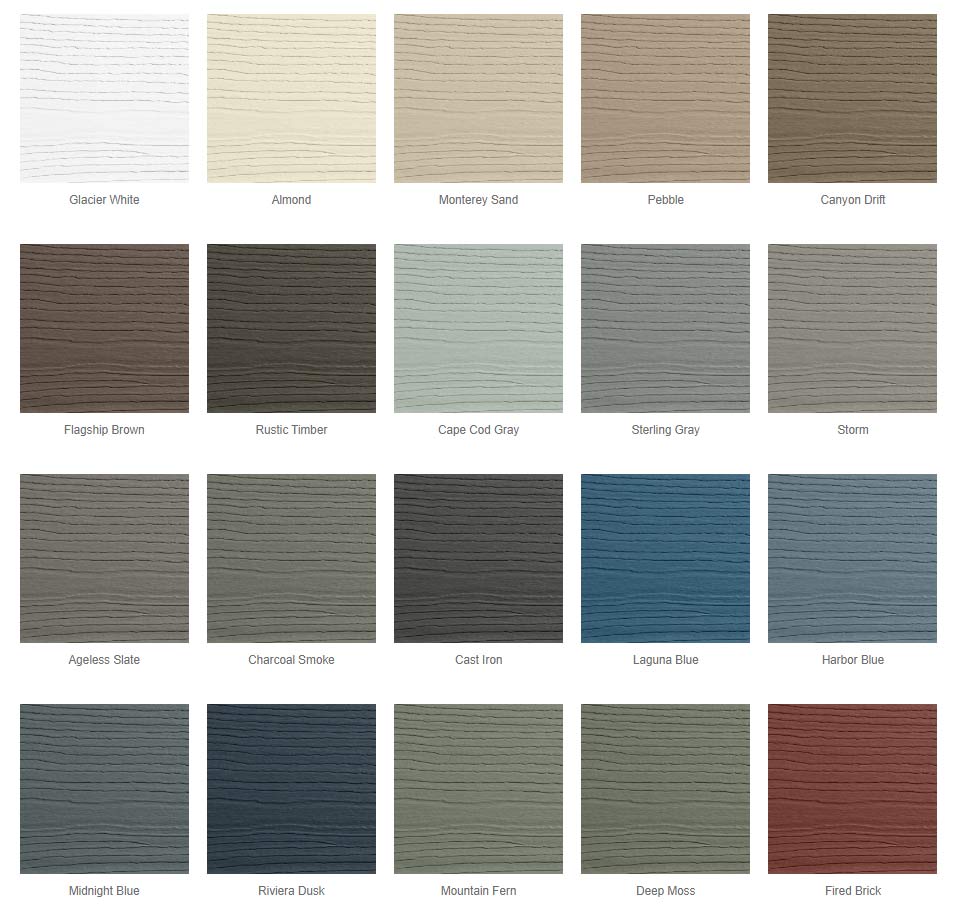 Composite Siding Color Options