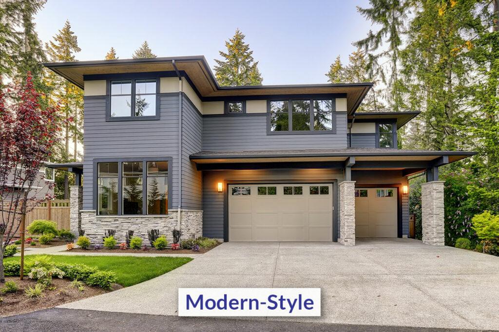 Windows on Modern Home in Raleigh, NC