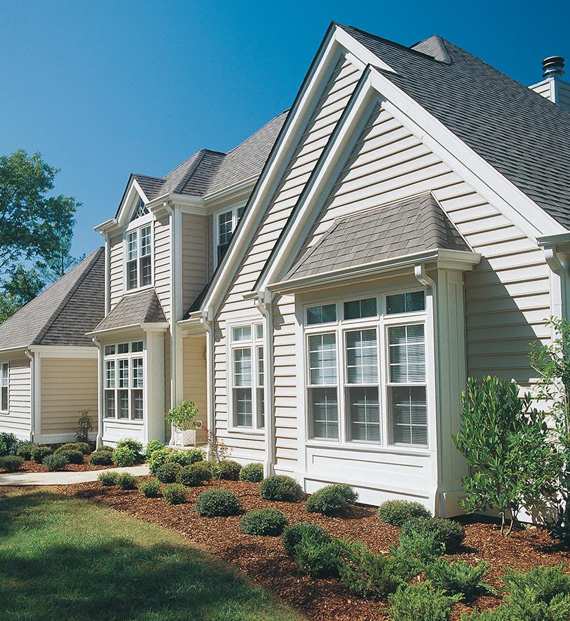 White Siding and Windows on Home in Carrboro, NC