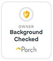 Porch Owner Background Checked Logo