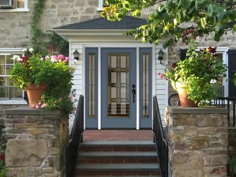 Blue Entry Door in Chapel Hill, NC