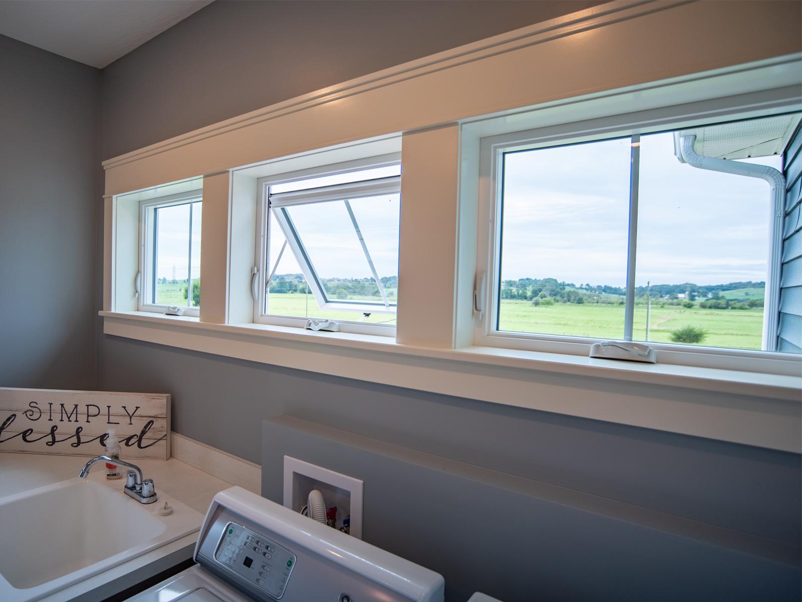 Vinyl Replacement Windows in Laundry Room in Durham, NC